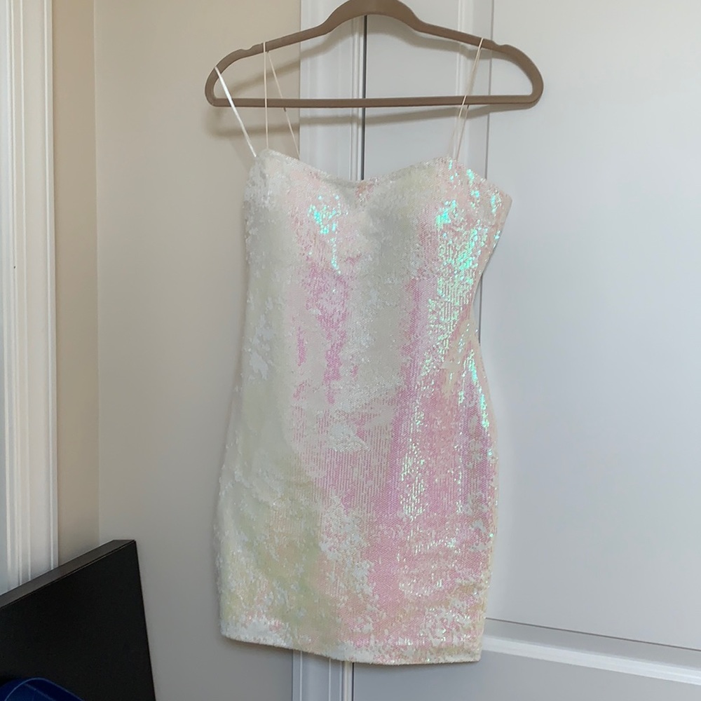 Likely White Sequin Dress